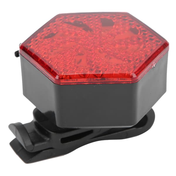 USB Rechargeable Hexagon Bicycle Taillight Flashing Safety Warning Light