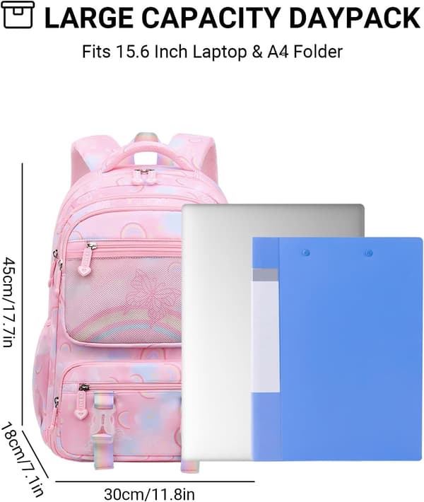 Children's School Backpack, Waterproof Backpack for Primary School Students, Lightweight and Casual Backpack