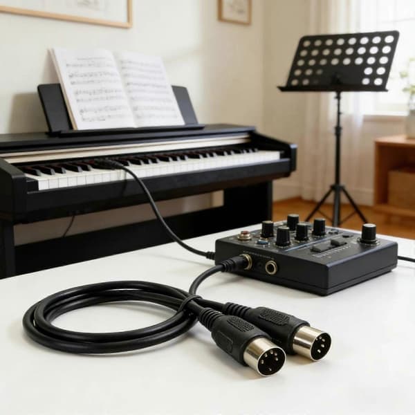 Professionel DIN 5-bens han til DIN 5-bens han-kabel Lydadapterkabel til klaverkeyboard Lydudstyrstilbehør 2[DB] 2 2