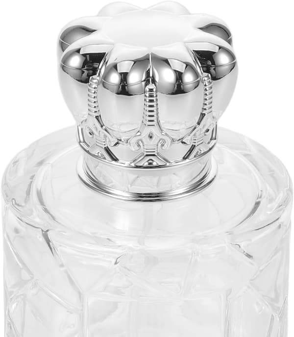 3 st 50 ml parfymflaskor i glas med silverlock, påfyllningsbara sprayatomizers, bärbar reseparfym för hem- och utomhusbruk