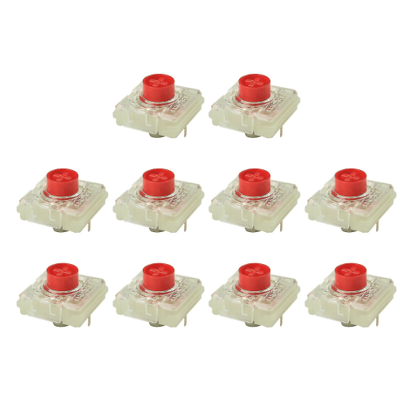 10 stk Lav Profil Rgb Rød Switch Cherry Mx Til Lp Tyndere Til Nøglekontakter Diy Sw