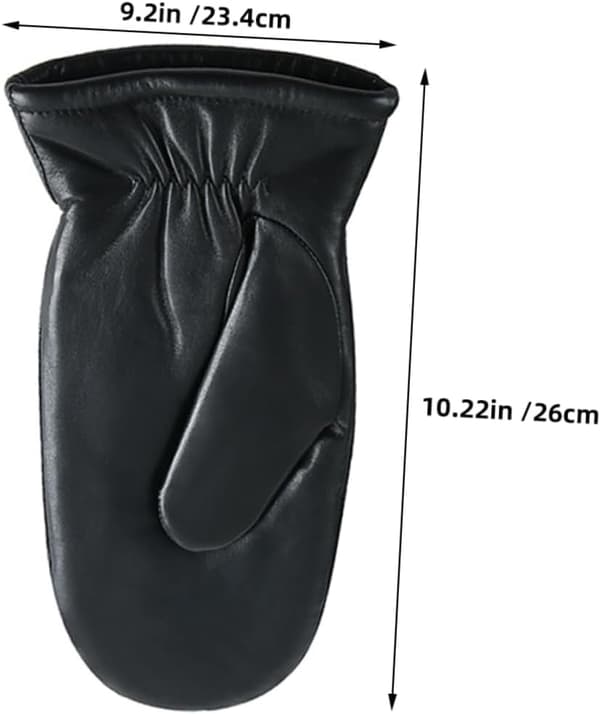 Læderhandsker til kvinder Fortykket handsker Mænd Fingerløst design til alsidig brug