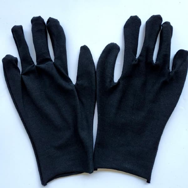 12 Pairs Black Cotton Work Gloves, Breathable and Lightweight Work Safety Gloves Suitable
