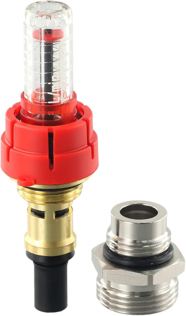 PCS Gulvvarme Fordeler Flowmåler, DN25 Flowregulator, Flowhastigheder 0-5 L/min