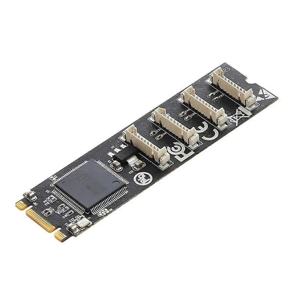 M.2 M+B Nøgle til 4x RS232 Seriel Adapterkort M.2 Udvidelseskort 4 Port Seriel RS232 M.2 Controller C
