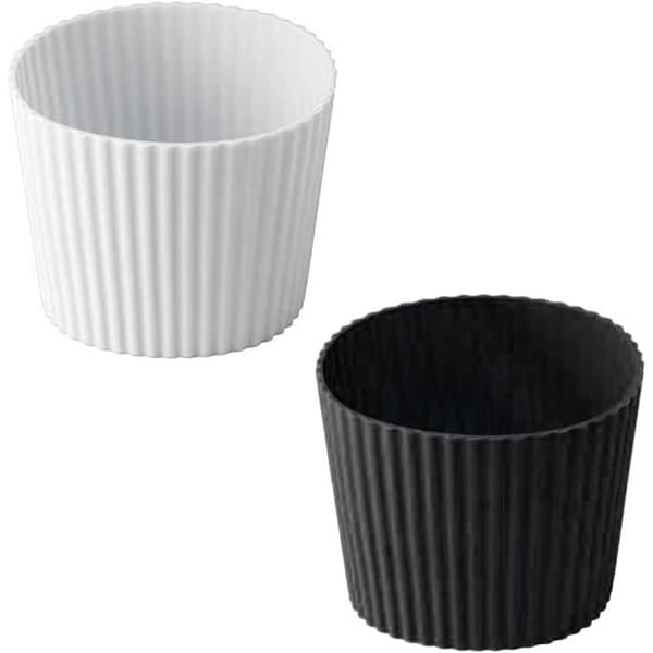 Set med 2 halkfria silikonhylsor för kaffekoppar - Hållbara och återanvändbara