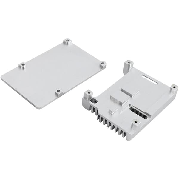 for Raspberry Pi 4 Protective Armor Model B Aluminum Alloy Case/Shell Passive Cooling Metal Heat Sink Protection only for Pi 4B (Black)