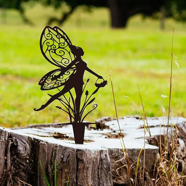 Havepynt Fe Metal Blomsterfe Tredelt Sæt-FF- 3PC 3PC