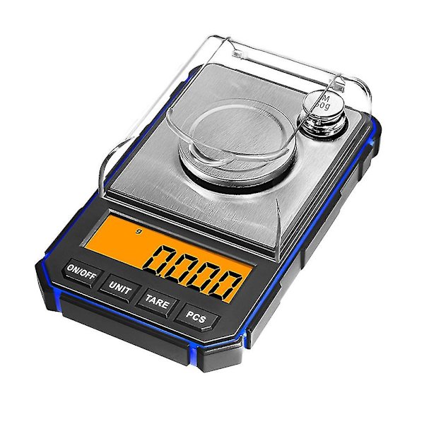 0,001g Elektronisk Digital Vægt Bærbar Mini Vægt Præcision Lomme Milligram Vægt 50g Kalibrering