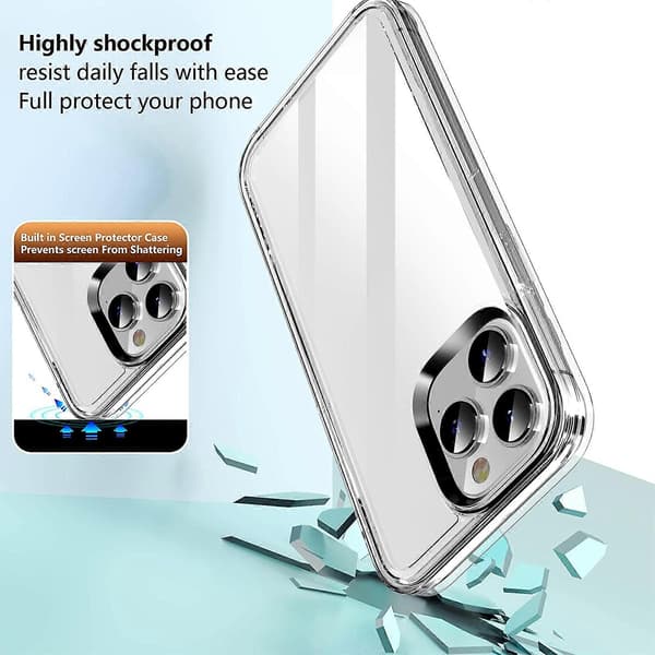 Läpinäkyvä Armor-kuori iPhone 14 Plus -puhelimelle