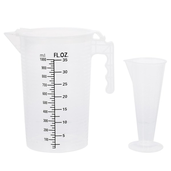 2 st Praktiska Mätkoppar Vågar Koppar Transparent Kopp Kökstillbehörtransparent17.5x17cm transparent 17.5x17cm