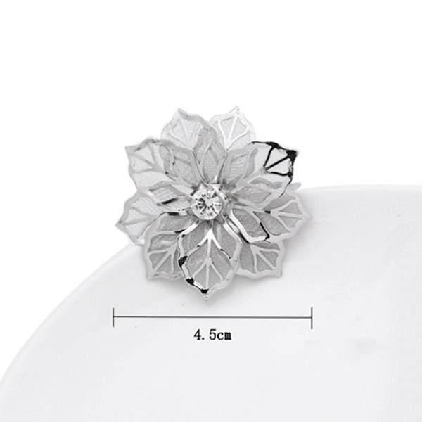 24 stk 3D Blomster Metall Serviettringer Holder Middag Bryllup Håndkle Ring Kompatibel Med Borddekorasjoner, Bryllup