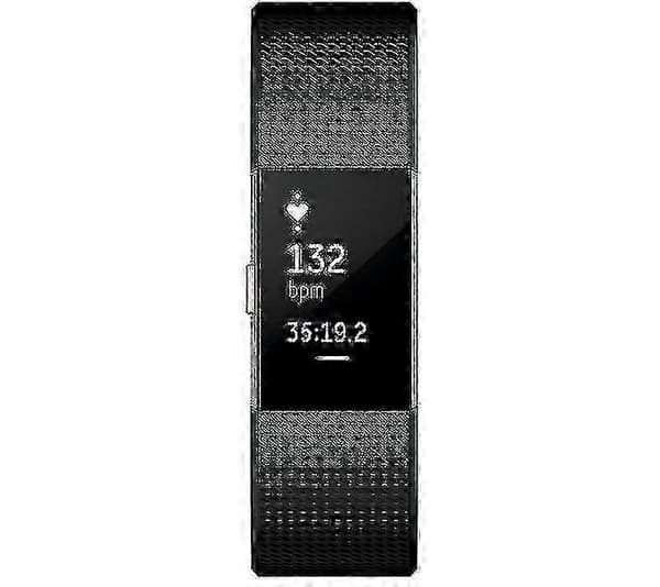 Smartwatch 2 Dial Black Strap Silicone Fitness Bracelet