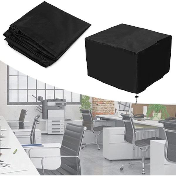 1 stycke (svart, ca 45*45*30cm) Vattentät Kopieringsmaskinsskydd, Dammskydd för Kontorsutskrift, Skyddande Skydd för Skrivare