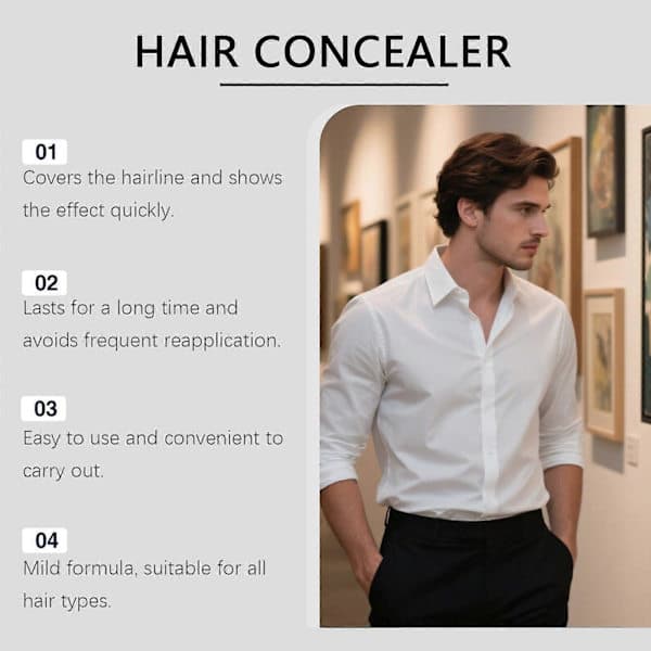 Full Coverage Cream - Natural Root Blending 50ml, Fuller & More Confident Hair - Dark Brown
