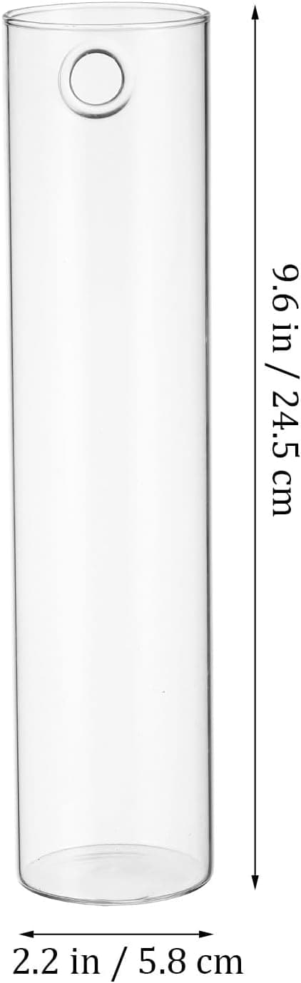 2 st väggvaser glashållare 5,5 tum cylindriskt glas minimalistiskt