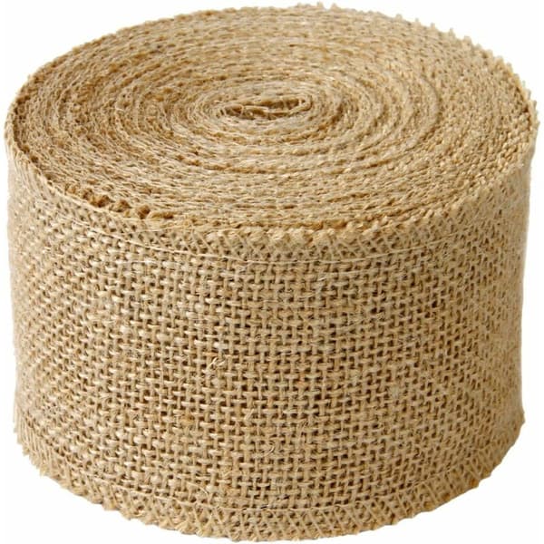 8 cm bredt jutevæv - Rustikt bånd til DIY-dekoration (10 m)