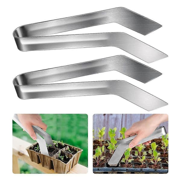 2 stk. Plantomplantingspinsett - 22 cm Rustfritt Stål Hageplanter Omplantingspinsett - Planter