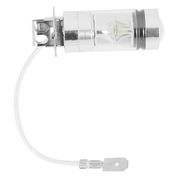 2 stk 6000K Hvit LED H3 100W 2323 Bil Tåkelyspære DRL