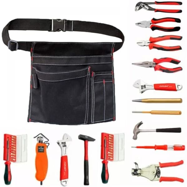 Adjustable Oxford Tool Belt Bag with Multiple Pockets for Home & Garden-FA-