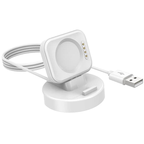 USB-opladningskabel til smartwatch, dataholder, strømlader, adapter, dockingstation, beslag, vugge, egnet til Watch 3/2/3, sort