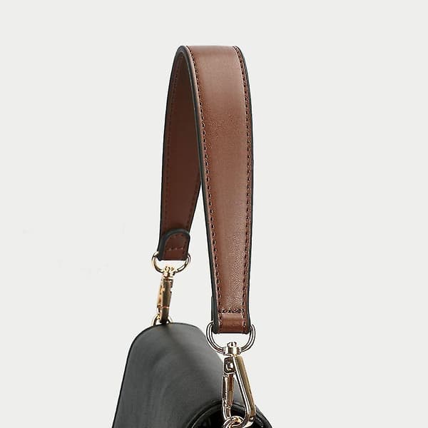 Genuine Leather Bag Strap Handbag Handle for Purse Short Bag Strap, Real Leather Hand Strap, Cowhide Armpit Hand-carried Short Style-Coffee