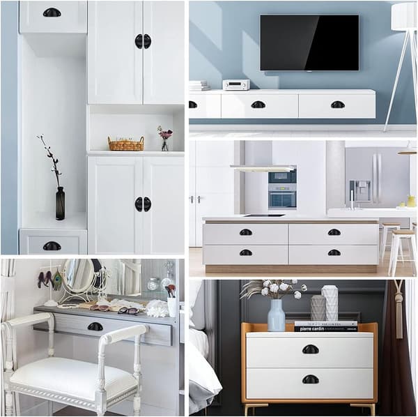 Painted White Kitchen Cabinet Handles, 20 Pcs Cabinet Handles, Cab