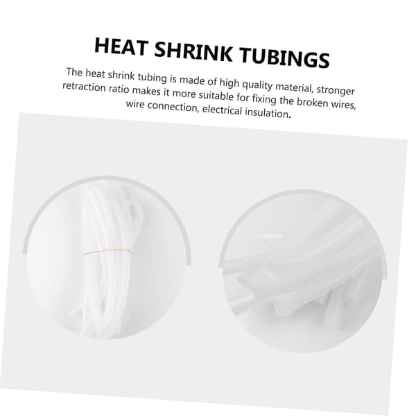 5 Pcs Heat Shrink Tubing Wire Shrink Wrap Electrical Cable Wire Insulation Kit