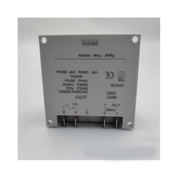 12V elektronisk timer Programmerbar LCD-skjerm, hvit, 6*6*3.2cm