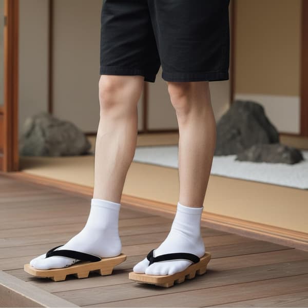 4 par Japan Tabi-sokker til unisex mænd og kvinder