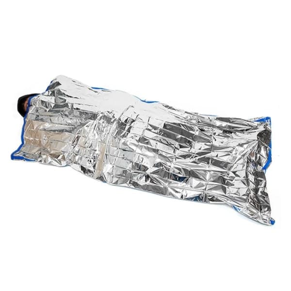 Bærbar sovepose, fortykket multifunksjonell sovepose, kuldebeskyttende varm nødteppe, egnet for utendørs camping 2-Pack-tfrf 2-Pack 2-Pack