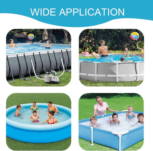 (Blå) 2 stk 32 mm poolslange, 1,5 m poolslange til tilbehør til overjordiske pools Erstatningsslange til pool