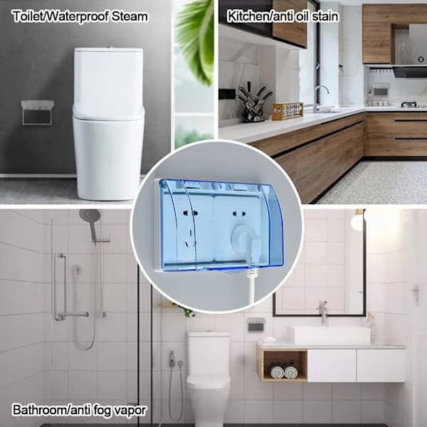 Switch Protection Cover Socket Waterproof Box WHITE white