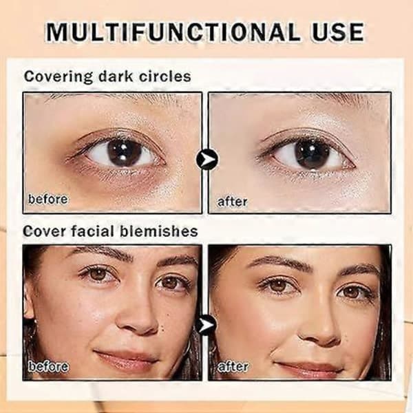Concealer til mørke rande – Farvekorrigerende, Fuld dækning, Også til tatoveringer – k2 k2 k2