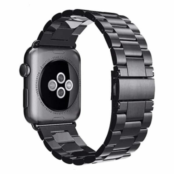Apple Watch 38/40/41 Link ranneke metalli musta musta