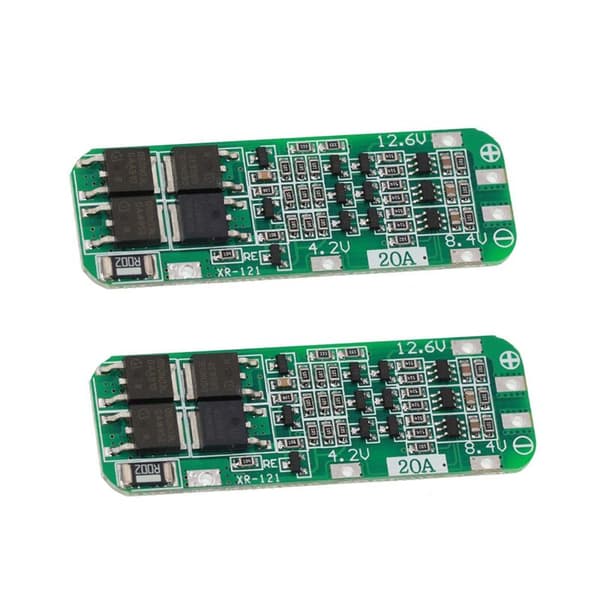 2 pcs 3S 20A Lithium Battery 18650 Charger PCB BMS Protection Board 18650 Li-Ion Battery Charging Module 11.1V 12V 12.6V
