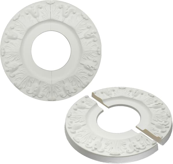 Hvide Split Loftrosetter 2 stk., 10\" OD x 3.86\" ID White 10x3.86 Inch
