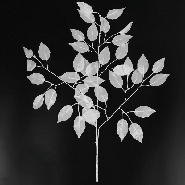 3 Dusin Kunstige Hvite Blad Bryllup Festival Dekorasjon Blomster