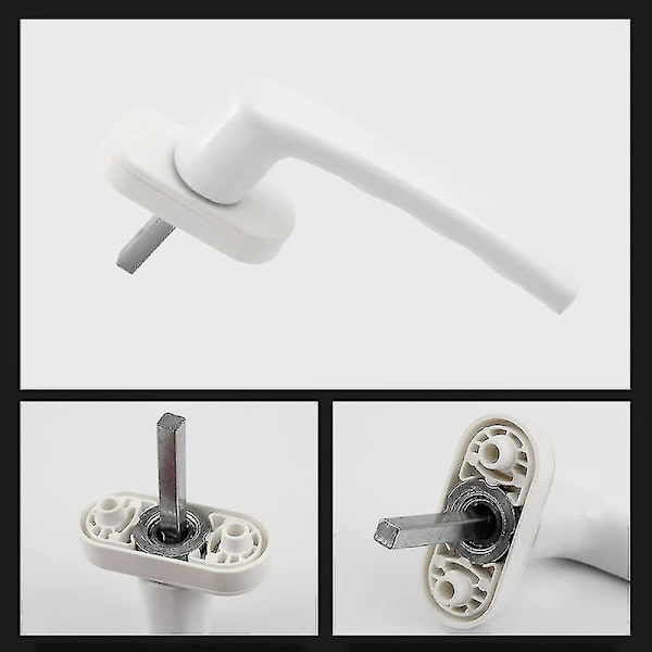 White Window Handle, 4-pack Universal Window Handles, Aluminum Window Handle Fits Left and Right-FA-