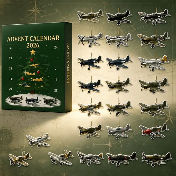 Adventskalender Flygplan till jul, 24-dagars nedräkningskalender Flygplan, 2D Akrylflygplan för heminredning