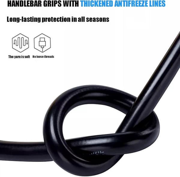 Heated Grips - Three Temperature Settings - Winter Warmth - Plug-in Operation - USB Powered - Washable - Non-slip Design - Universal for All Models