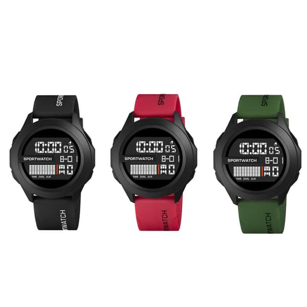 Electronic Student Watch Digital Sports Watch (Red)