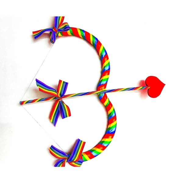 Cupids bue og pil Kostymefest rollespill Cupids bue og pil [DmS] Regnbuefarge Rainbow color