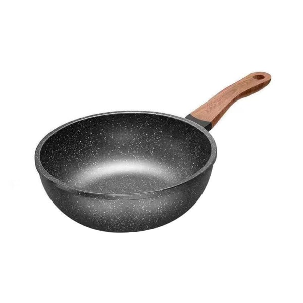 Erittäin kuuma pannu tarttumattomalla pinnoitteella, PFOA-vapaa, wok kotitalouden induktioliesi kaasuliesi universal savuton wok, 24cm