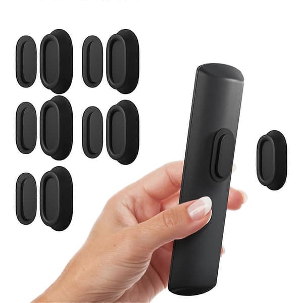 5-pack Magnetic Remote Control Holder Wall Mount, Silicone Remote Control Organizer Self-Adhesive TV Remote