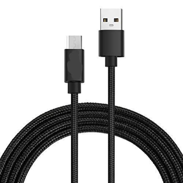 2 kpl 3 m micro-USB musta kaapeli