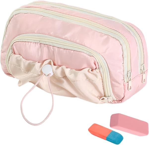 Cute Pencil Case - Drawstring Pencil Pouch | Large Capacity Waterproof Storage Bag for School Supplies (DB)