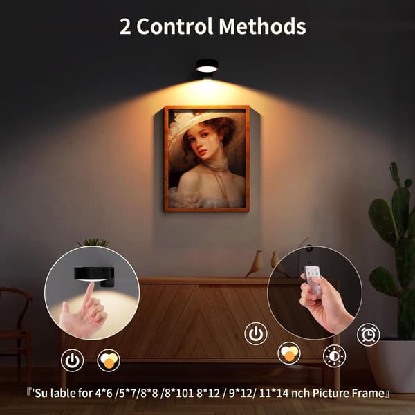 Golden Art Display Lamp - 13 Colors, Remote Controlled