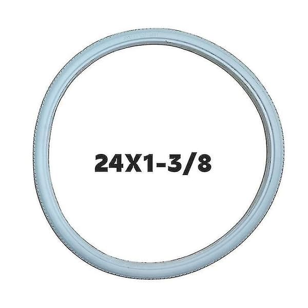 24-tommers 3/8 PU Manuell Rullestoldekk Sklisikkert Solid Bakhjul Erstatningstilbehør-24X1 3/8