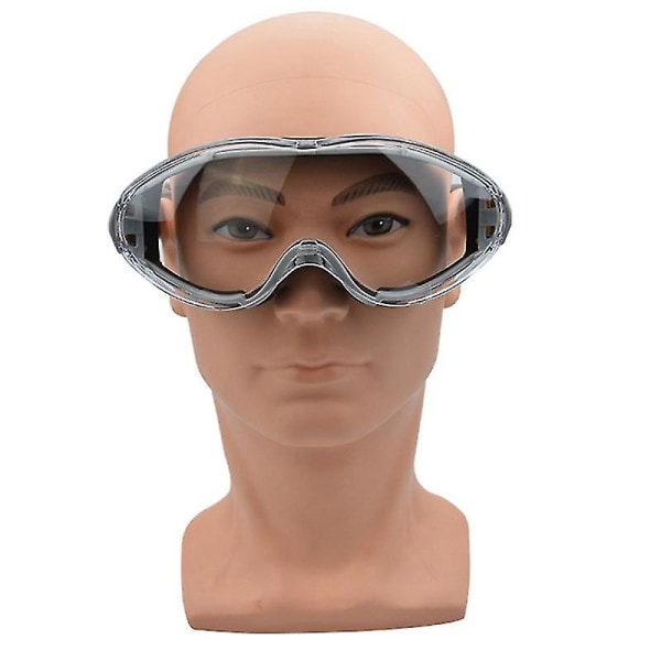 2 stk Sikkerhedsbriller Beskyttelsesbriller Vandtætte briller Øjenbeskyttelsesbriller til arbejde Ridning Skiløb